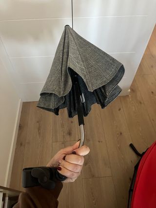 Sombrilla Carrito Bebé Universal Gris