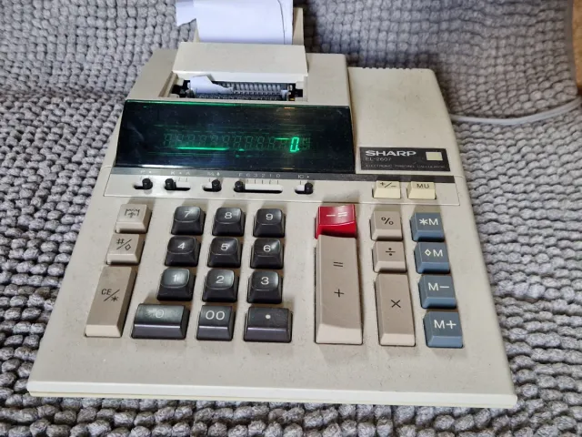 Calculadora Sharp EL-2007 con impresora
