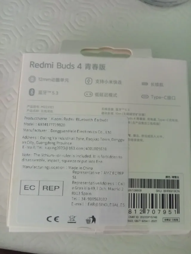 Redmi Buds 4 Auriculares Inalámbricos
