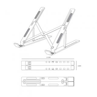 Soporte Portátil Aluminio Ajustable