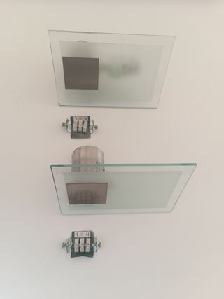 Apliques de pared cristal y metal