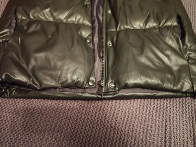 Chaleco acolchado negro mujer