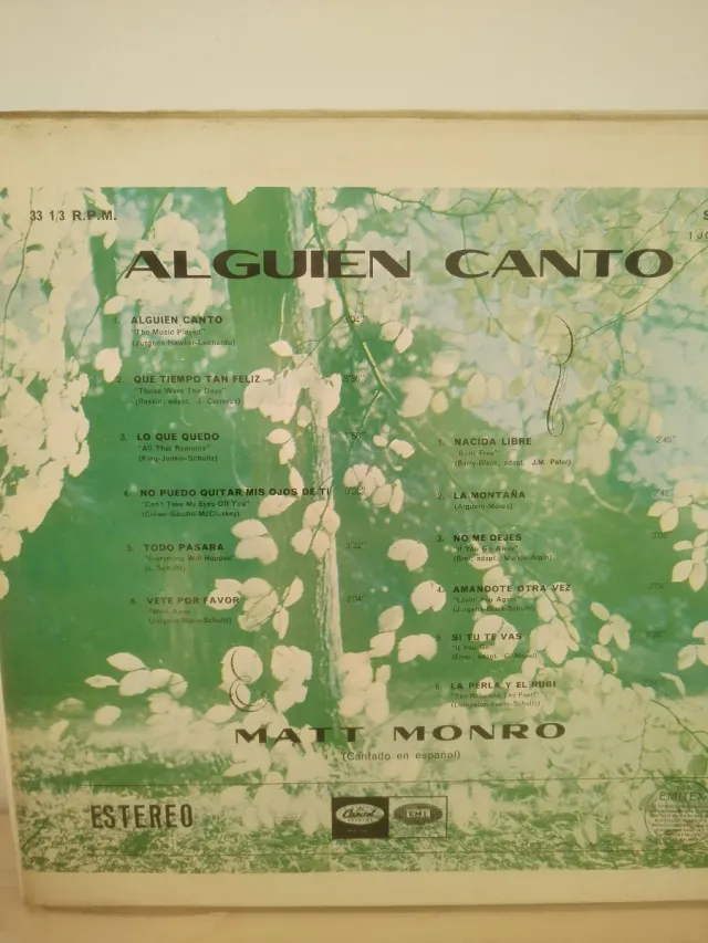 Vinilo Alguien Cantó - Matt Monro