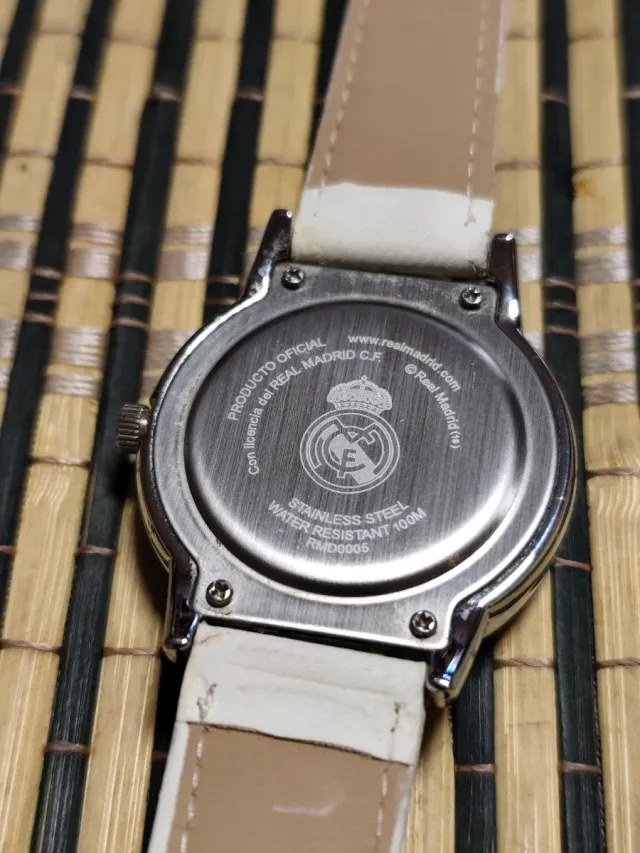 Relógio Real Madrid Branco e Turquesa