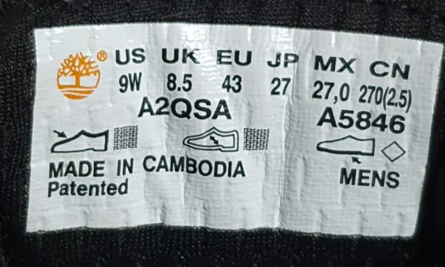 Zapatillas Timberland Brooklyn Oxford Negro/Plata