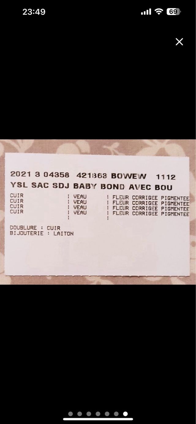 Bolso Saint Laurent Gris Marengo