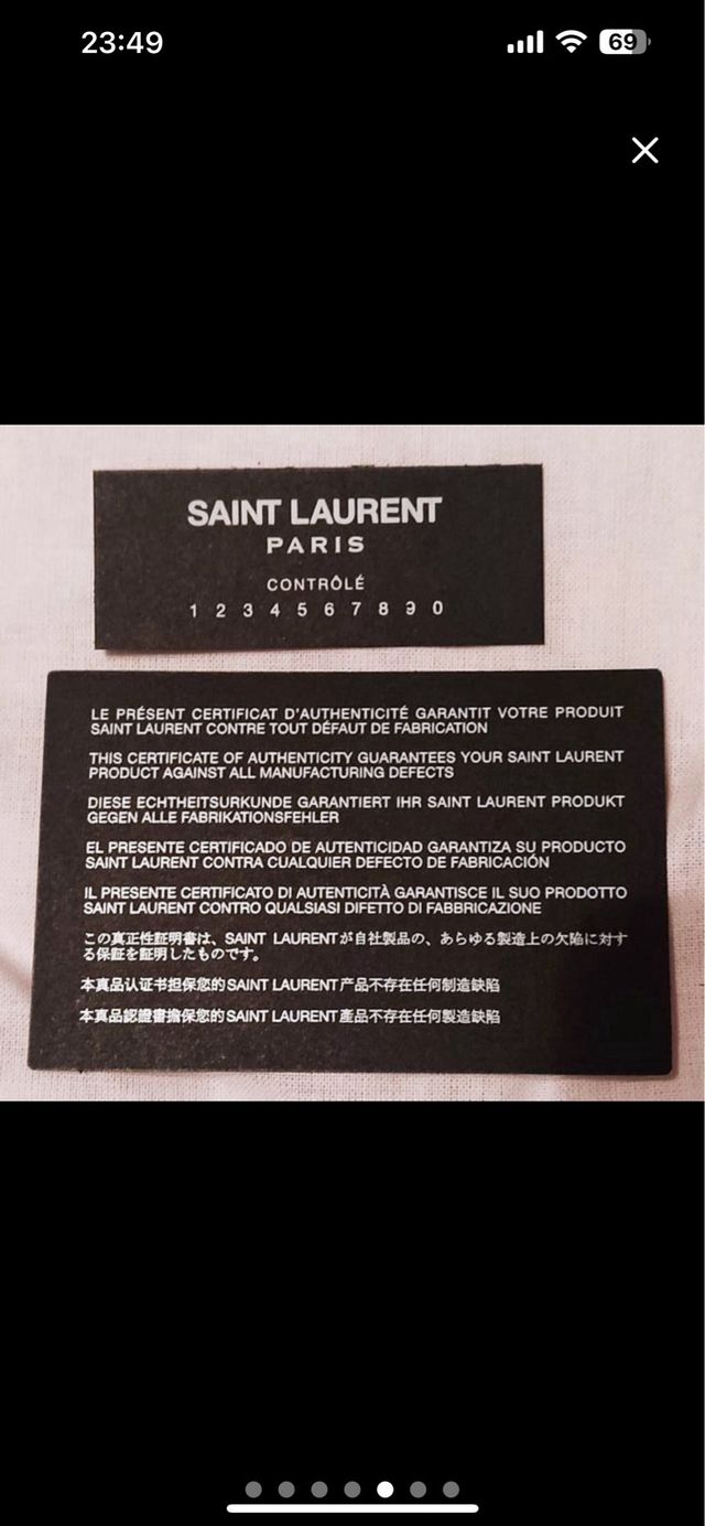 Bolso Saint Laurent Gris Marengo