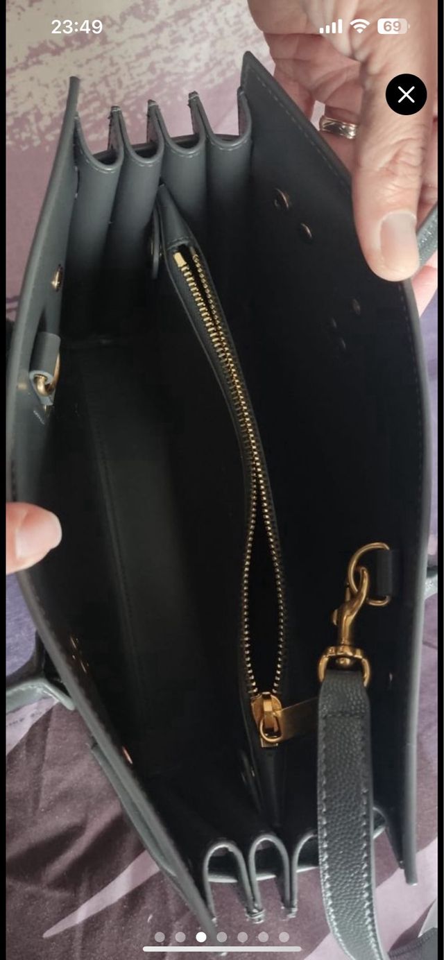 Bolso Saint Laurent Gris Marengo