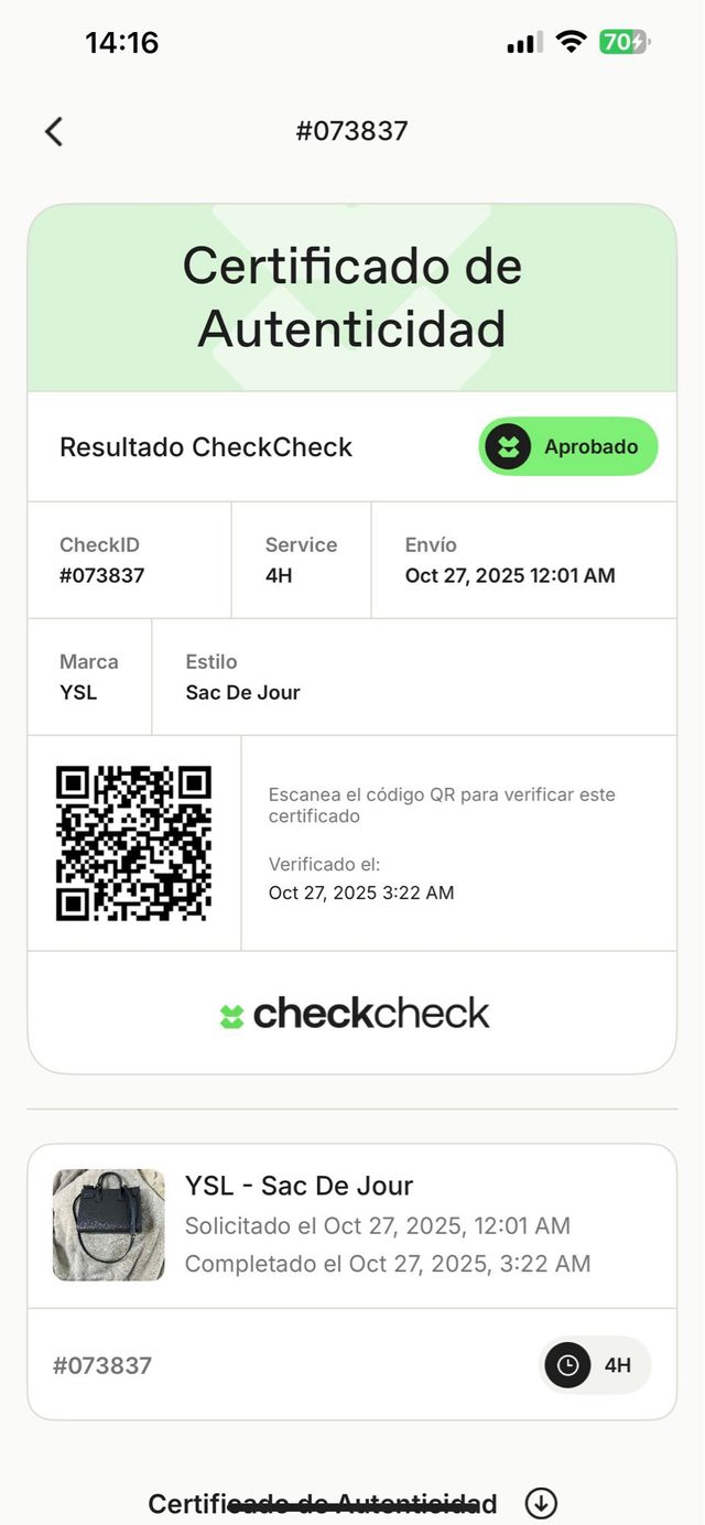 Bolso Saint Laurent Gris Marengo