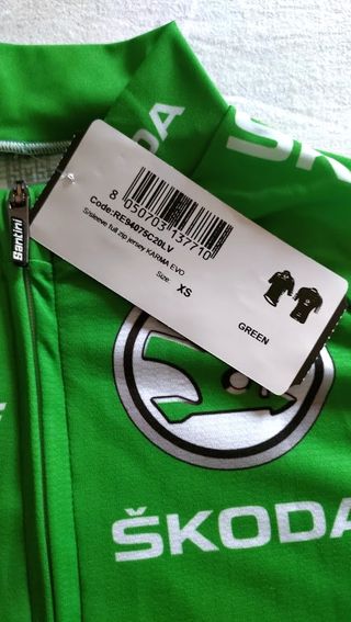 Santini Karma Evo maglia ciclismo verde