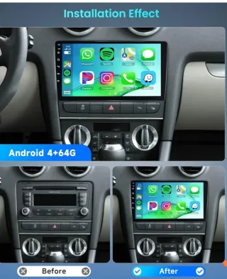 BF.Pantalla Mercedes Benz Clase A 2004-2012 4+64GB