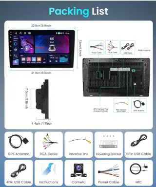 BF.Pantalla Mercedes Benz Clase A 2004-2012 4+64GB
