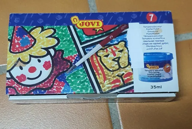 Caja 7 Temperas JOVI Poster Paint Gouache