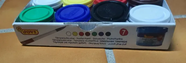 Caja 7 Temperas JOVI Poster Paint Gouache