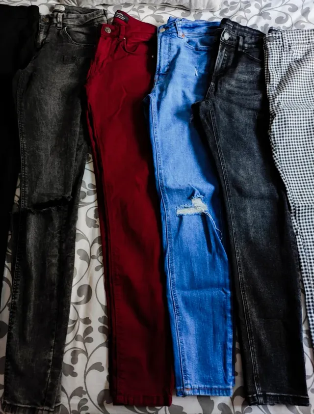 Lote 10 Pantalones Varias Marcas Chica talla 34-36