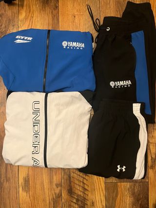 2 chandales yamaha y under armound