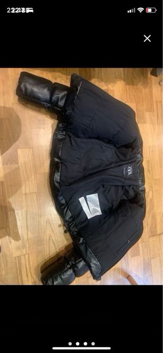 Chaqueta Zara acolchada efecto piel