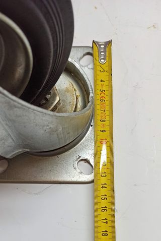 4 Ruote industriali Girevoli in Gomma 160 mm