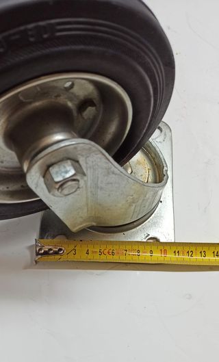 4 Ruote industriali Girevoli in Gomma 160 mm