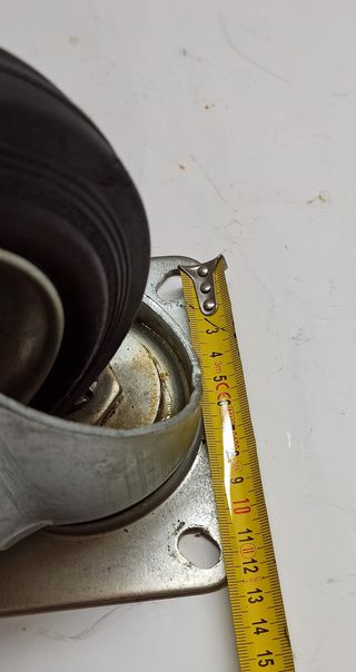 4 Ruote industriali Girevoli in Gomma 160 mm