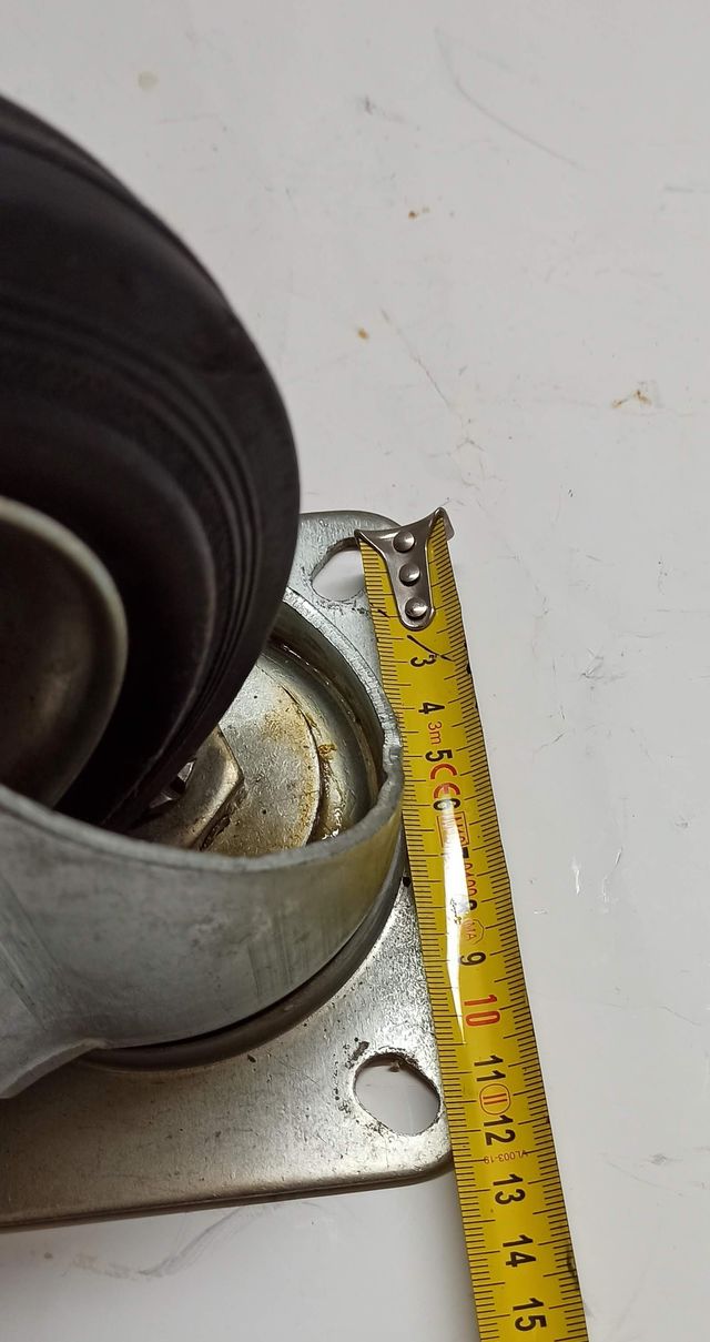 4 Ruote industriali Girevoli in Gomma 160 mm