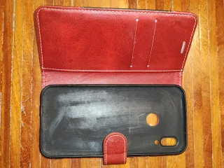 Cover libro Huawei P20 Lite / Nova 3E rosso/nero