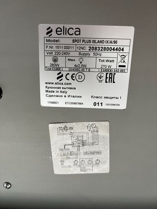 Campana Extractora Elica para Isla de Cocina