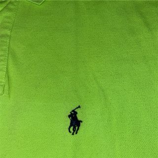 Polo Ralph Lauren Verde Neón Logo Azul