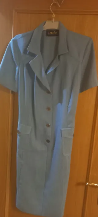 Vestido tipo chaqueta Jantel azul Talla M