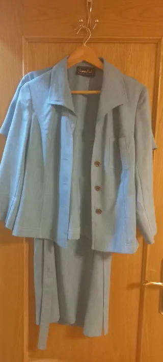 Vestido tipo chaqueta Jantel azul Talla M