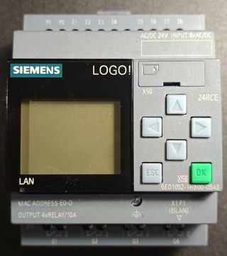 Siemens LOGO! + Tarjeta 8I 24VDC - 8O Rele 5A