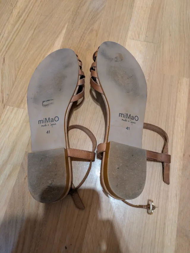 Sandalias Mimao de piel cangrejeras Talla 41