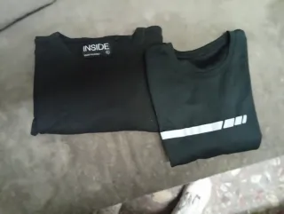 Dos camisetas negras INSIDE talla M.Para gente sim