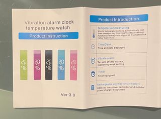 Orologio sveglia vibrazione + temperatura