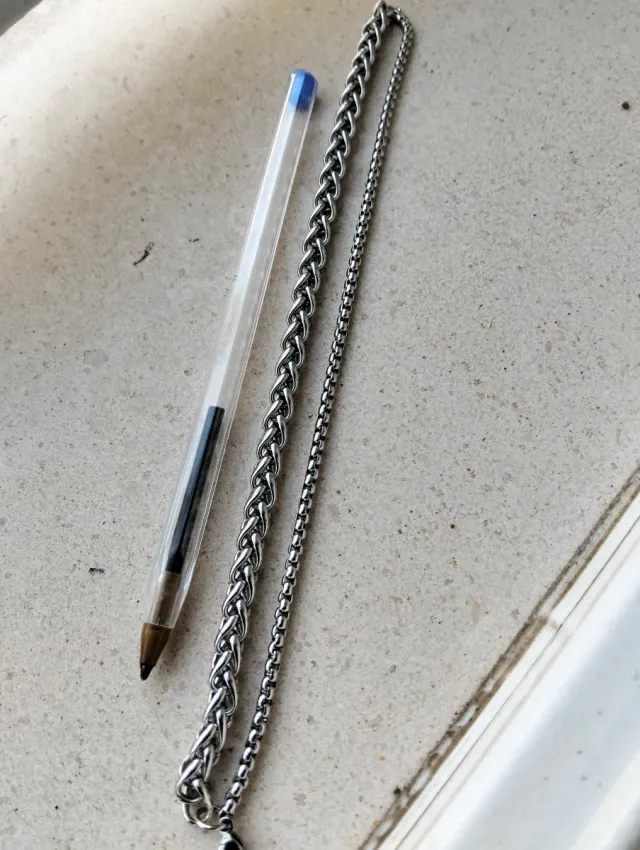 Pulsera Doble Acero Inoxidable Trenzado