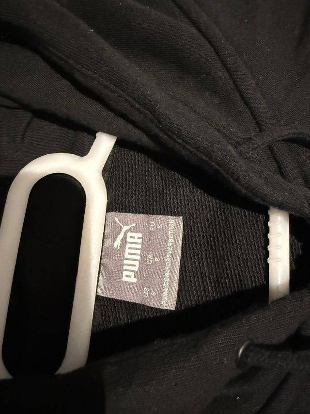 Sudadera Puma Negra con Cremallera