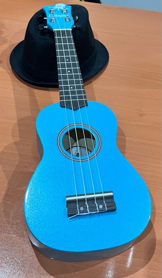Ukelele Soprano Octopus Azul Brillante