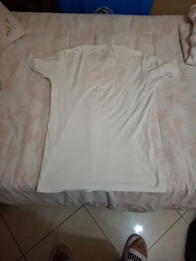 Camiseta Replay Blanca con Logo Naranja