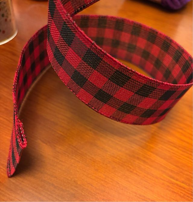 Rollo cinta decorativa cuadros rojo/negro 5cm