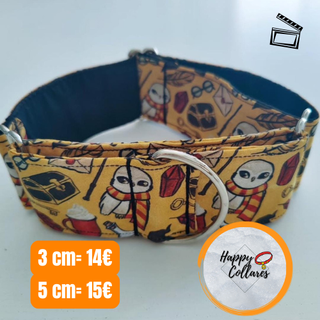 Collar perro Martingale Harry Potter 3/5 cm