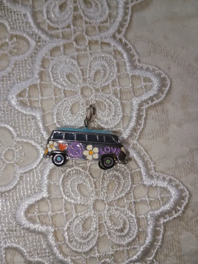 Colgante Plata 1ª Ley Furgoneta Hippie