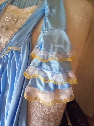 Disfraz de época azul y plateado Atosa