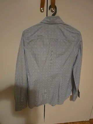 Camisa Pedro del Hierro azul e branco