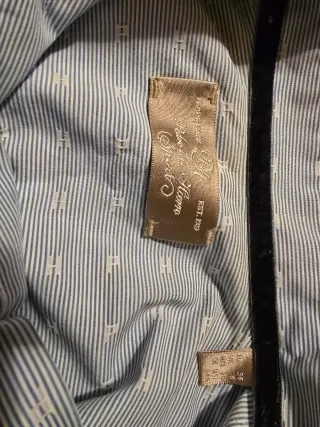 Camisa Pedro del Hierro azul e branco