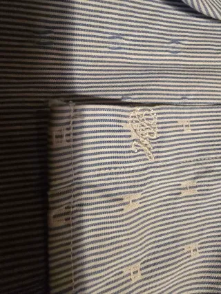 Camisa Pedro del Hierro azul e branco