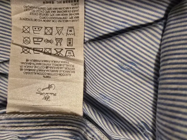 Camisa Pedro del Hierro azul e branco