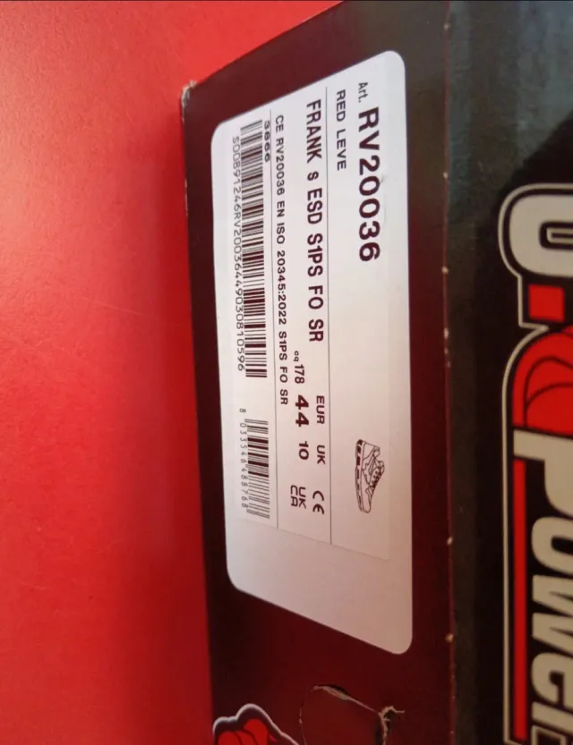 Scarpe antinfortunistiche U-Power nere e gialle