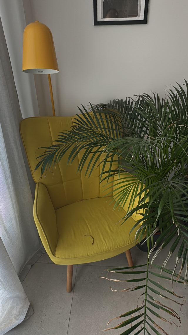 Sillón Nórdico Amarillo Mostaza