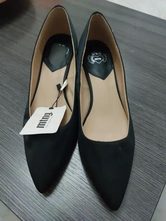 Tacones MTNG Negros Talla 40 Nuevos