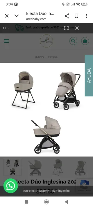 Carro Bebé Inglesina Electa Dúo